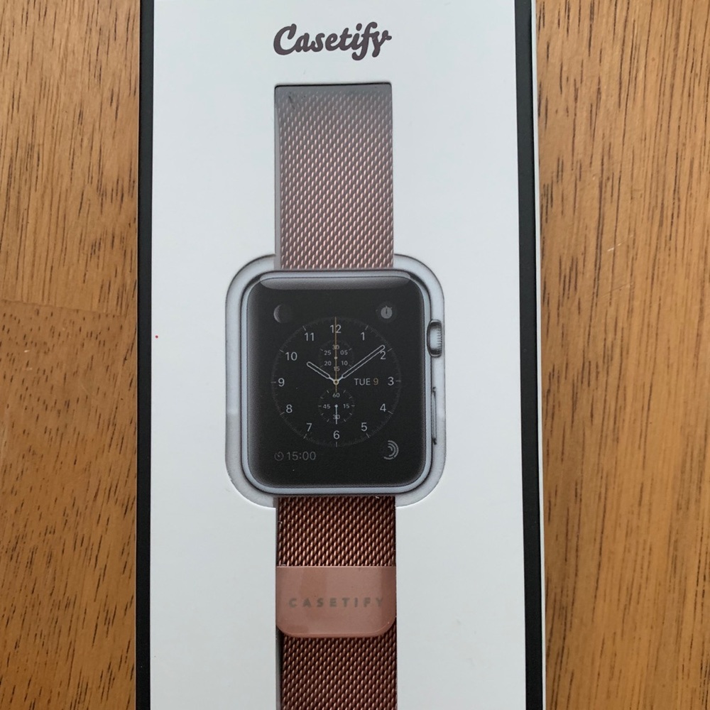 Casetify Apple Watch band 38/40mm in Rose Gold